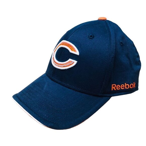 Chicago Bears Embroidered Gem Ventilating Eyelets Flex Hat - Picture 1 of 7